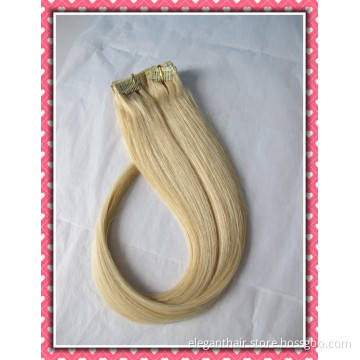 Real Remy Human Hair Extension Clip-in Hair Extension18inch Blonde Color (RHCI-18L)